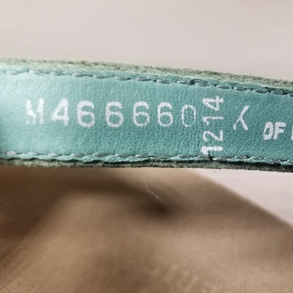 Munro Murocco Ankle Strap Sandal, Turquoise Blue Woven Leather, Womens Size 8 M - Picture 13 of 14